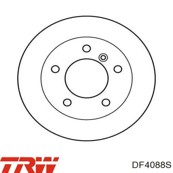 DF4088S TRW disco de freno trasero