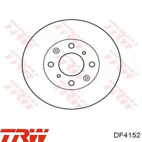 DF4152 TRW freno de disco delantero