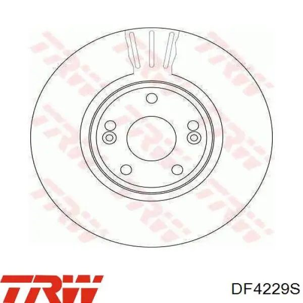 DF4229S TRW freno de disco delantero