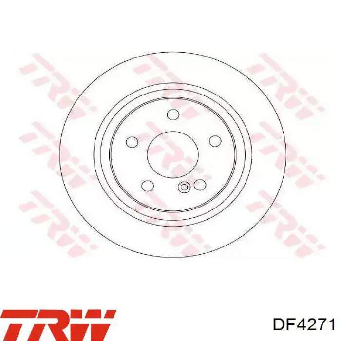 DF4271 TRW disco de freno trasero