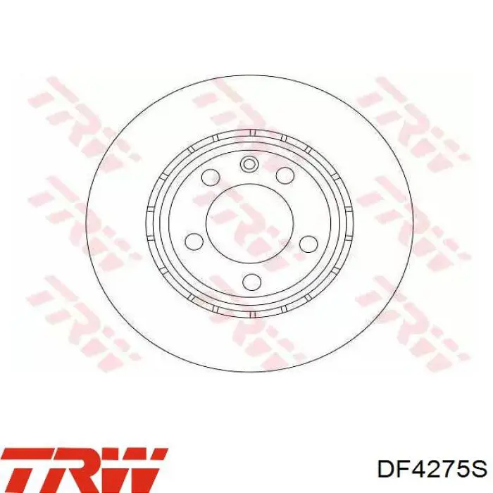 DF4275S TRW freno de disco delantero