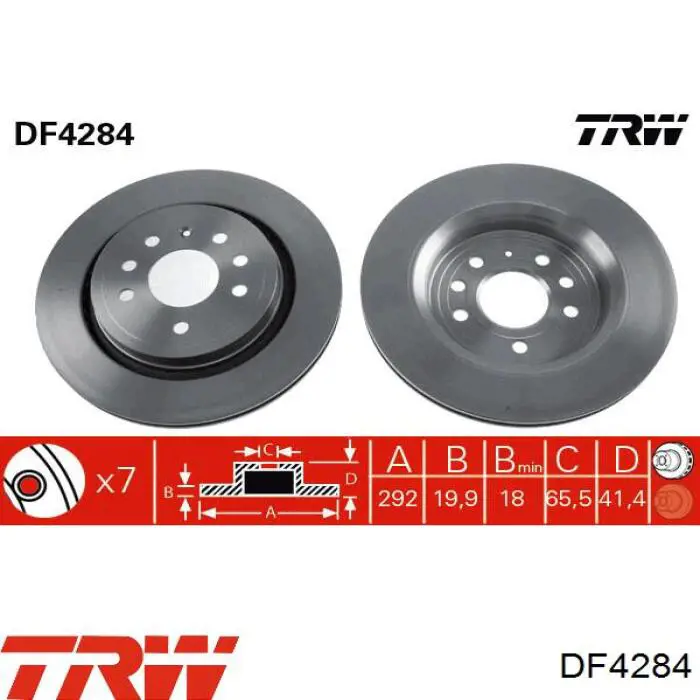 9950511 Brembo disco de freno trasero