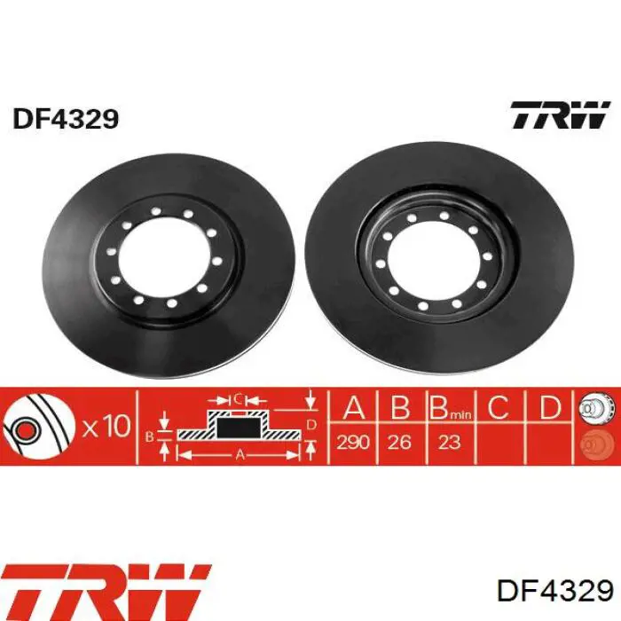 5010260603 Renault (RVI) freno de disco delantero