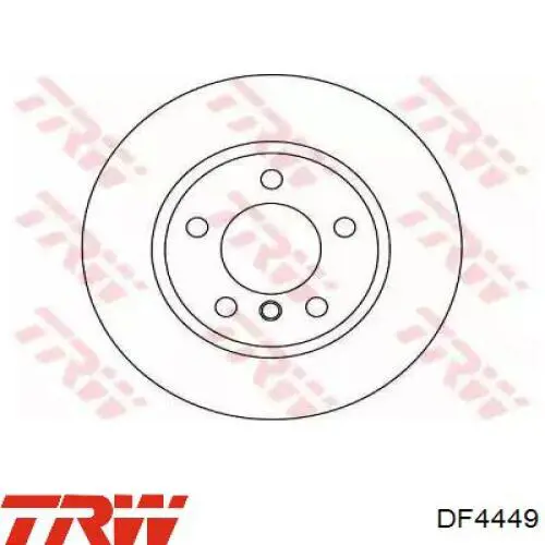 DF4449 TRW freno de disco delantero