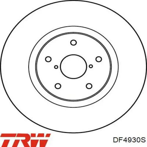 DF4930S TRW freno de disco delantero