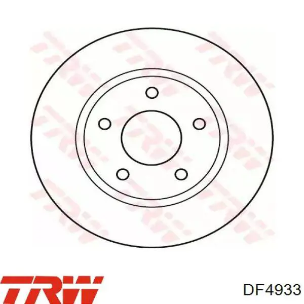 DF4933 TRW freno de disco delantero