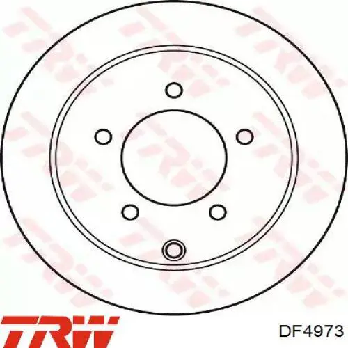 DF4973 TRW disco de freno trasero