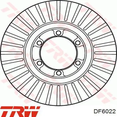 DF6022 TRW freno de disco delantero