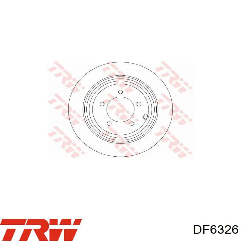 4743999AB Chrysler disco de freno trasero