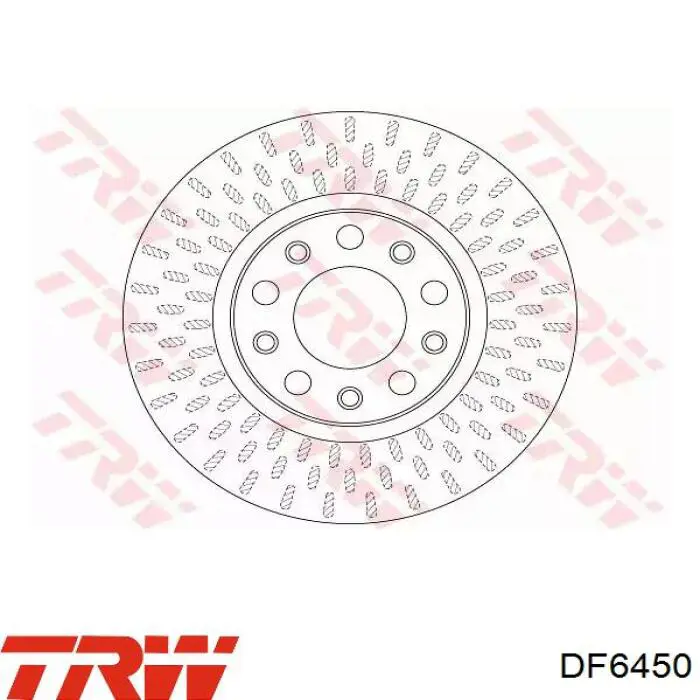 DF6450 TRW freno de disco delantero