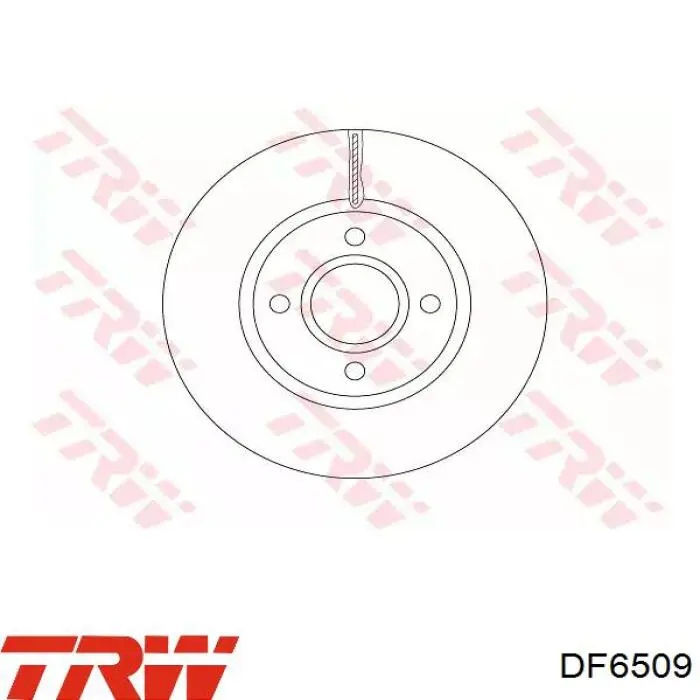 DF6509 TRW freno de disco delantero