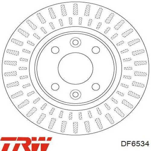 DF6534 TRW freno de disco delantero