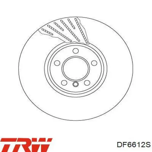 DF6612S TRW freno de disco delantero