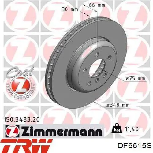 986479772 Bosch freno de disco delantero