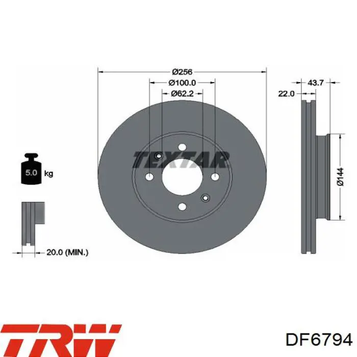 103571 Kamoka freno de disco delantero