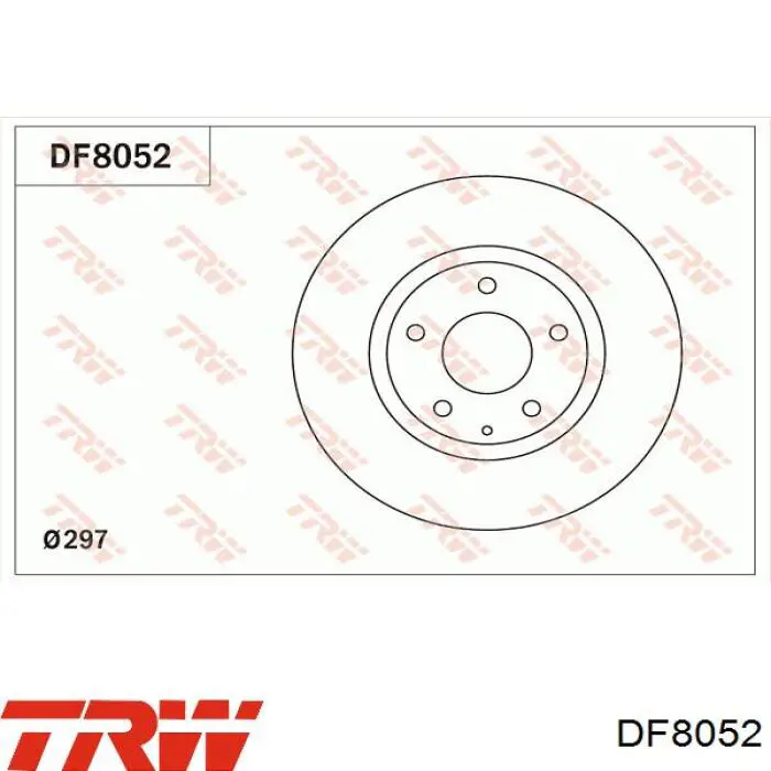 DF8052 TRW freno de disco delantero