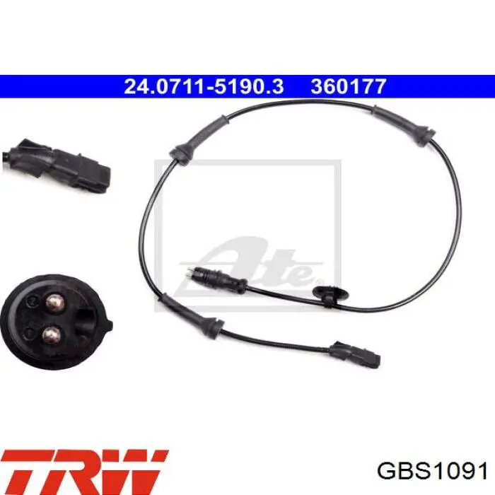 GBS1091 TRW sensor abs delantero