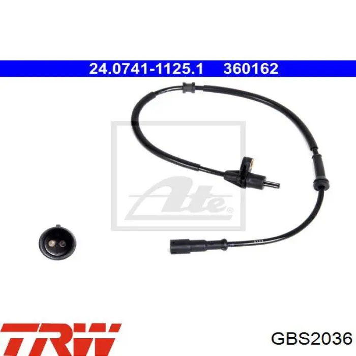  Sensor ABS trasero izquierdo para Renault Scenic 1 