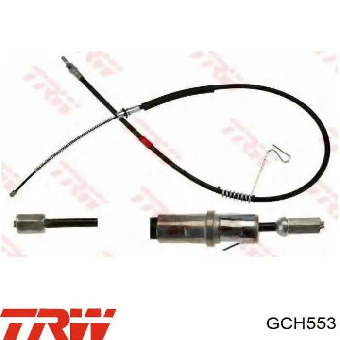 GCH553 TRW cable de freno de mano trasero izquierdo