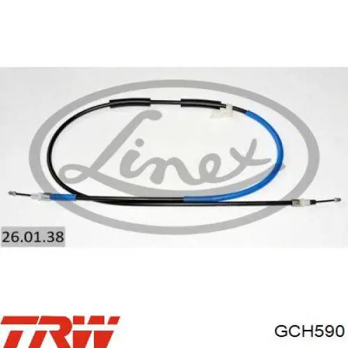 GCH590 TRW cable de freno de mano trasero izquierdo