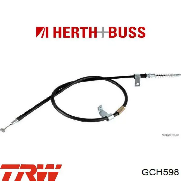 GCH598 TRW cable de freno de mano trasero izquierdo