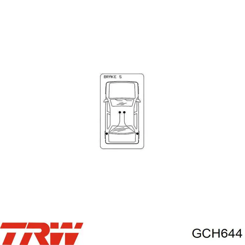 GCH644 TRW cable de freno de mano trasero derecho