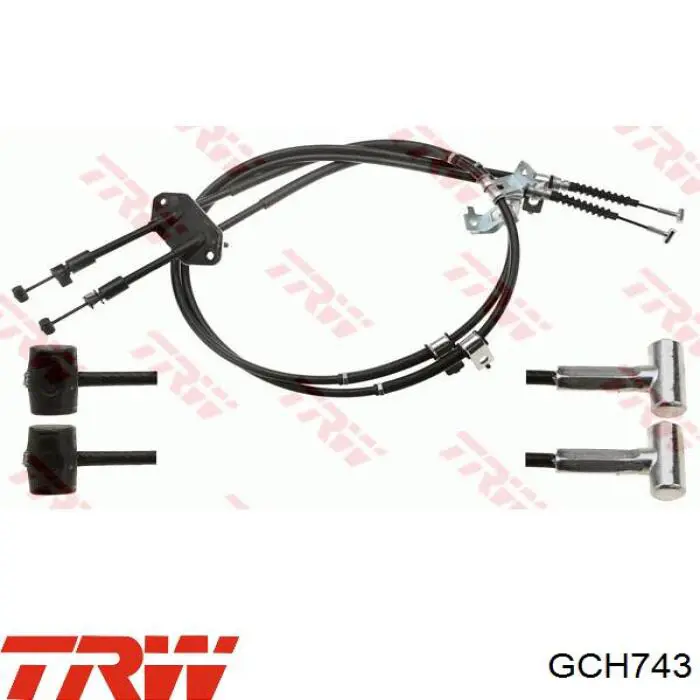 GCH743 TRW cable de freno de mano trasero derecho/izquierdo