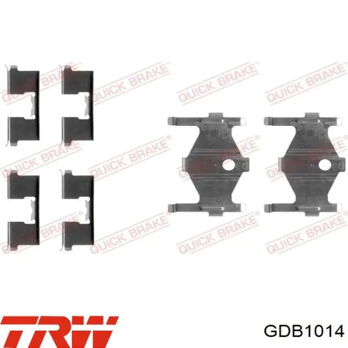 GDB1014 TRW pastillas de freno traseras