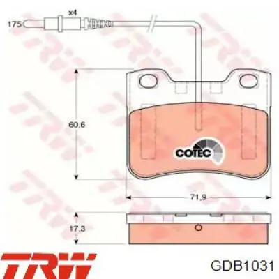 95619603 Peugeot/Citroen pastillas de freno delanteras