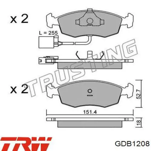 6704270 Ford pastillas de freno delanteras