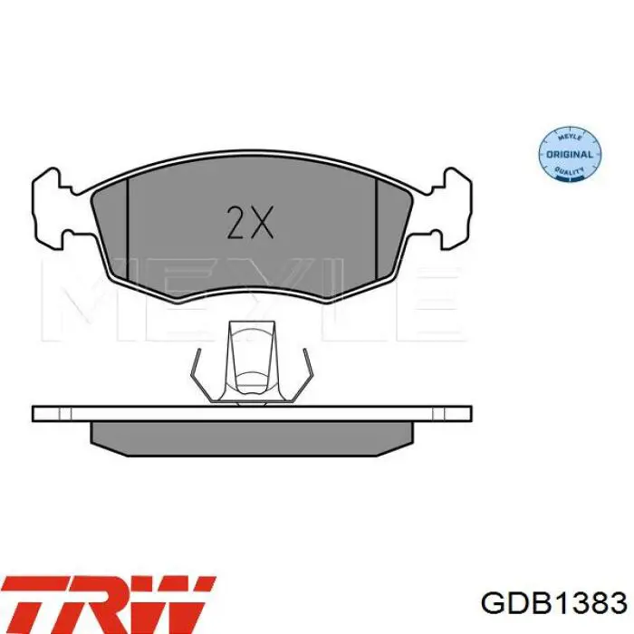 GDB1383 TRW pastillas de freno delanteras
