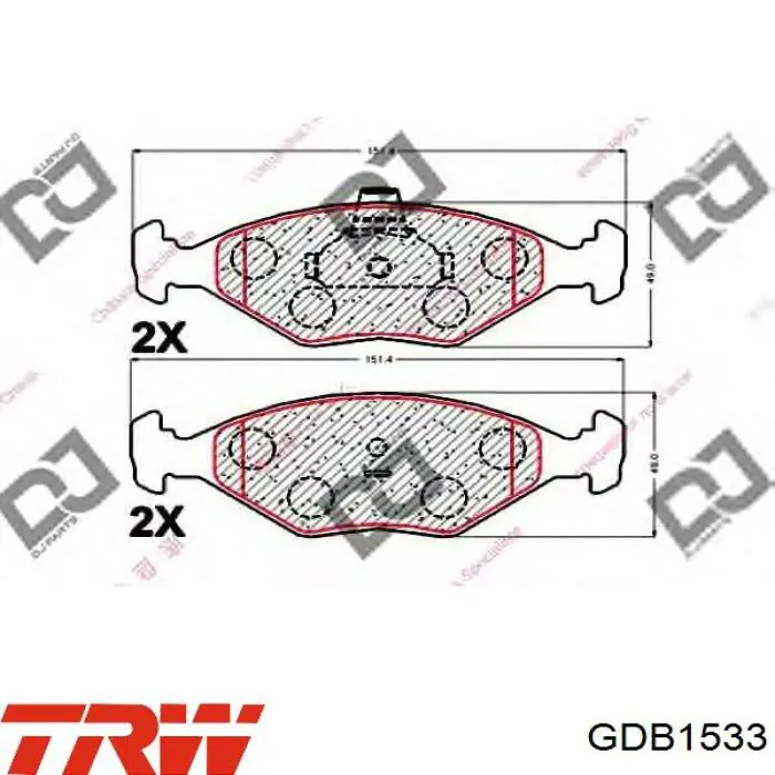  Pastillas de freno delanteras para Fiat Albea 172