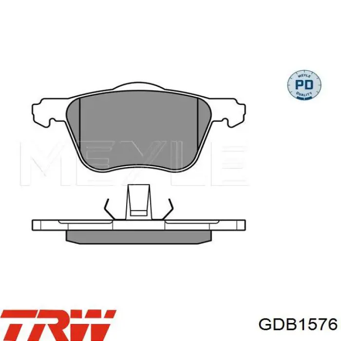 GDB1576 TRW pastillas de freno delanteras