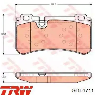 0044208520 Mercedes pastillas de freno traseras