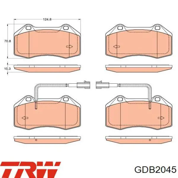 51934099 Fiat/Alfa/Lancia pastillas de freno delanteras