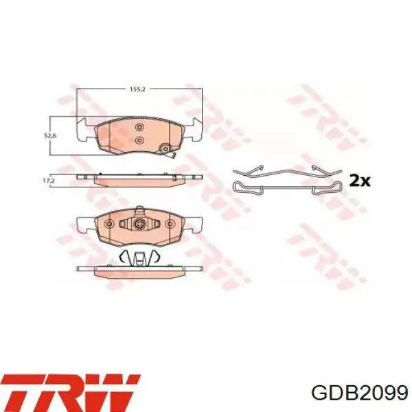  Pastillas de freno delanteras para Opel Corsa X15