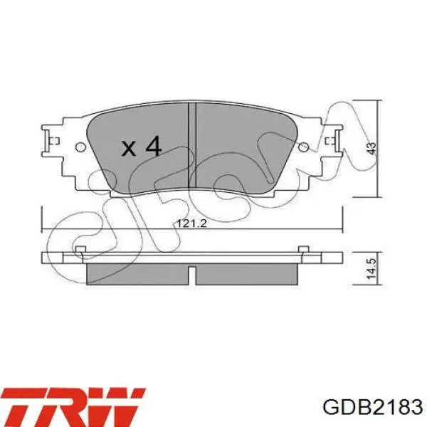  Pastillas de freno delanteras para Toyota Corolla E21