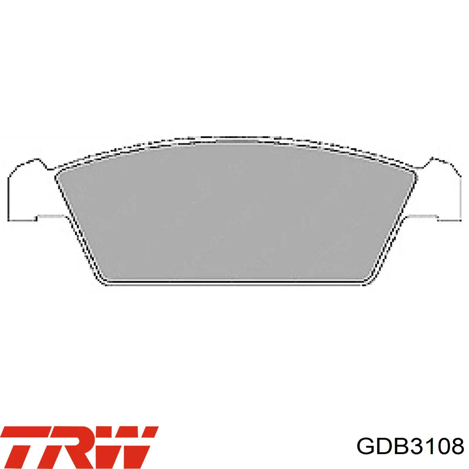 GDB3108 TRW pastillas de freno delanteras