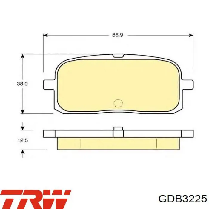  Pastillas de freno traseras para Toyota PASEO 