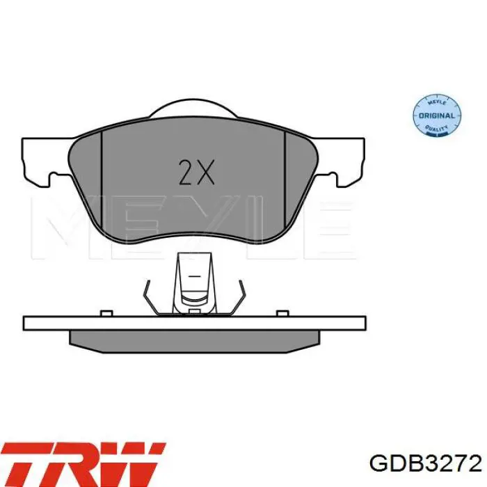 GDB3272 TRW pastillas de freno delanteras