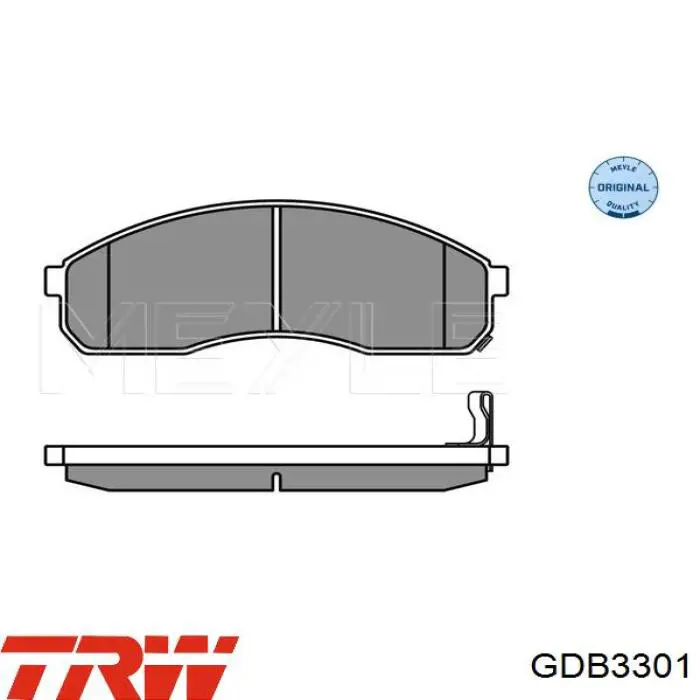 GDB3301 TRW pastillas de freno delanteras