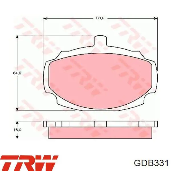 GBP202 Rover pastillas de freno delanteras