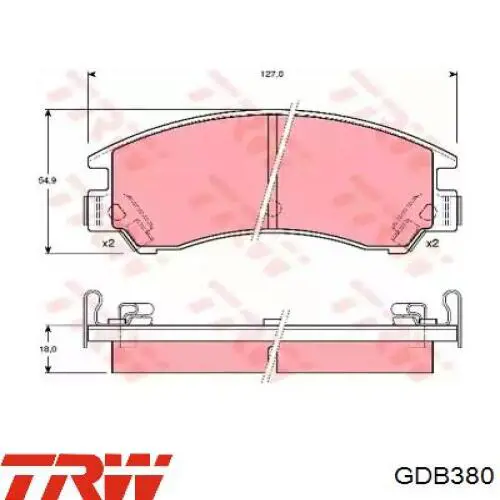  Pastillas de freno delanteras para Subaru Leone 2 