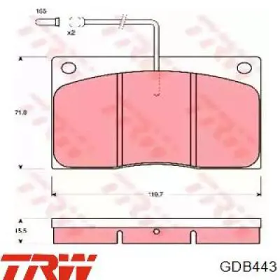 7701349255 Renault (RVI) pastillas de freno delanteras