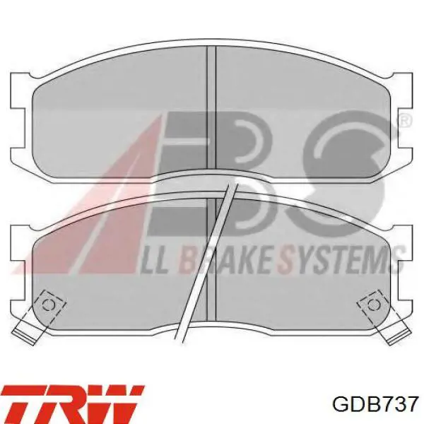 GDB737 TRW pastillas de freno delanteras