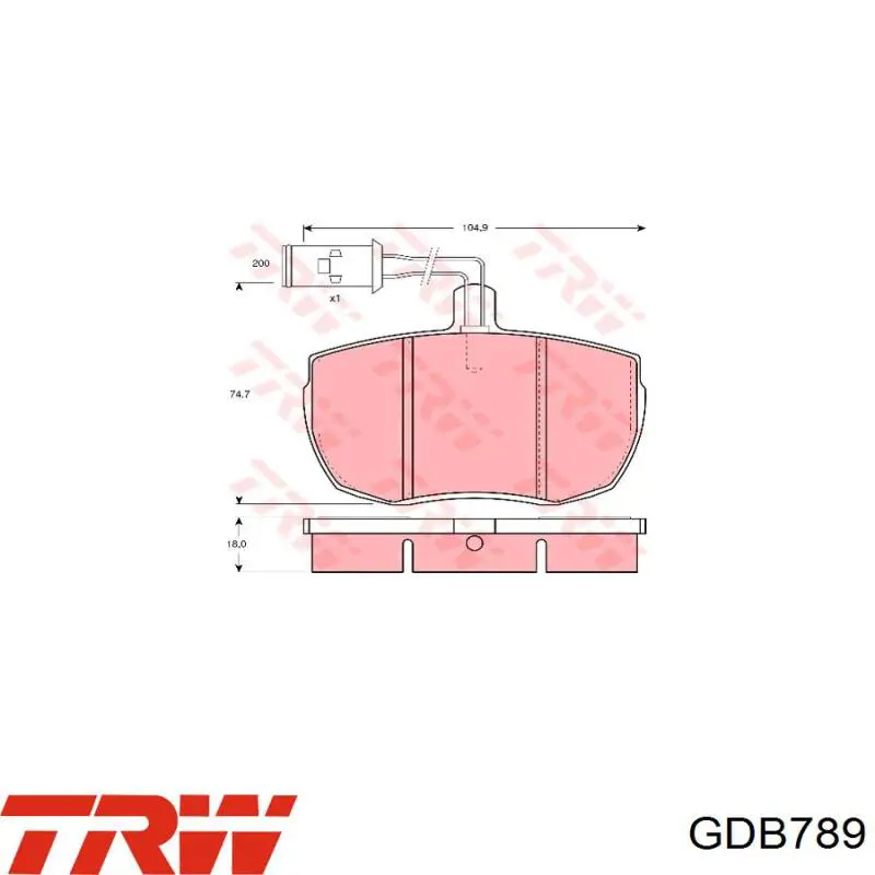 7963999 Iveco pastillas de freno delanteras