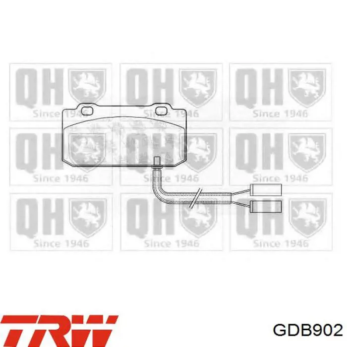GDB902 TRW pastillas de freno delanteras