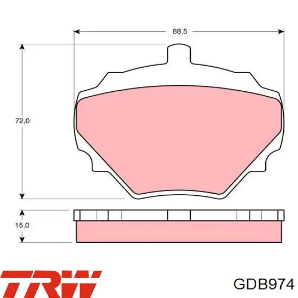 SFP500200 Land Rover pastillas de freno traseras