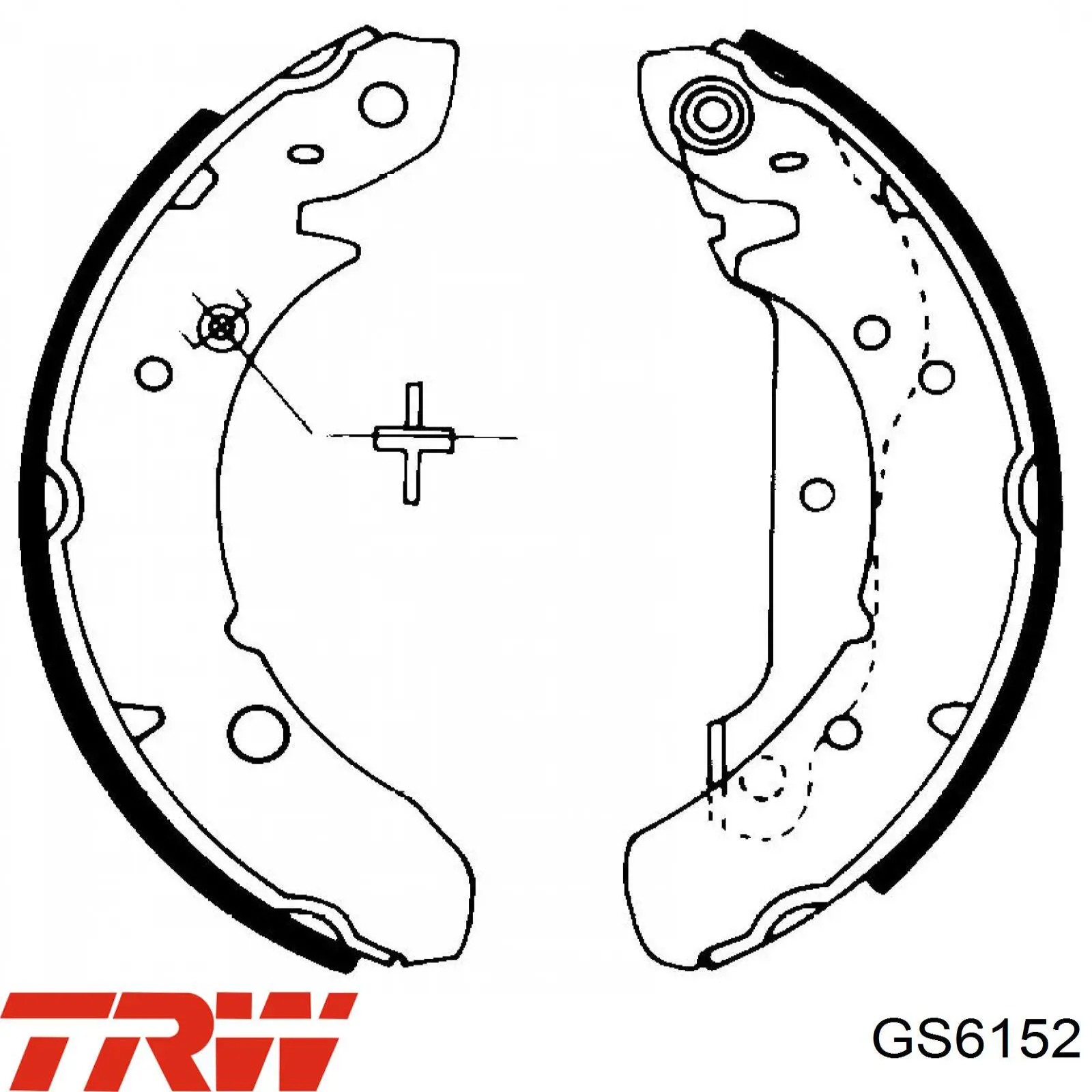 GS6152 TRW zapatas de frenos de tambor traseras