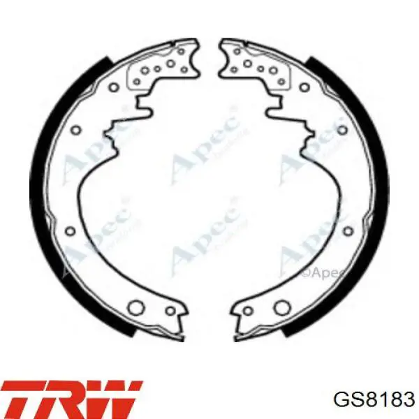 GS8183 TRW zapatas de frenos de tambor traseras